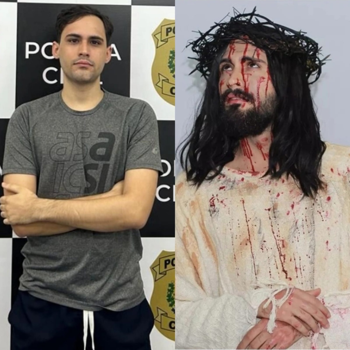 Cantor e ator, preso