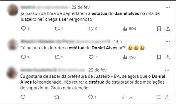 Irmã de Neymar defendeu Daniel Alves nas redes