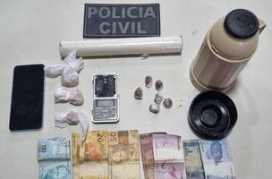 Material apreendido (Foto: Ascom Polícia Civil)