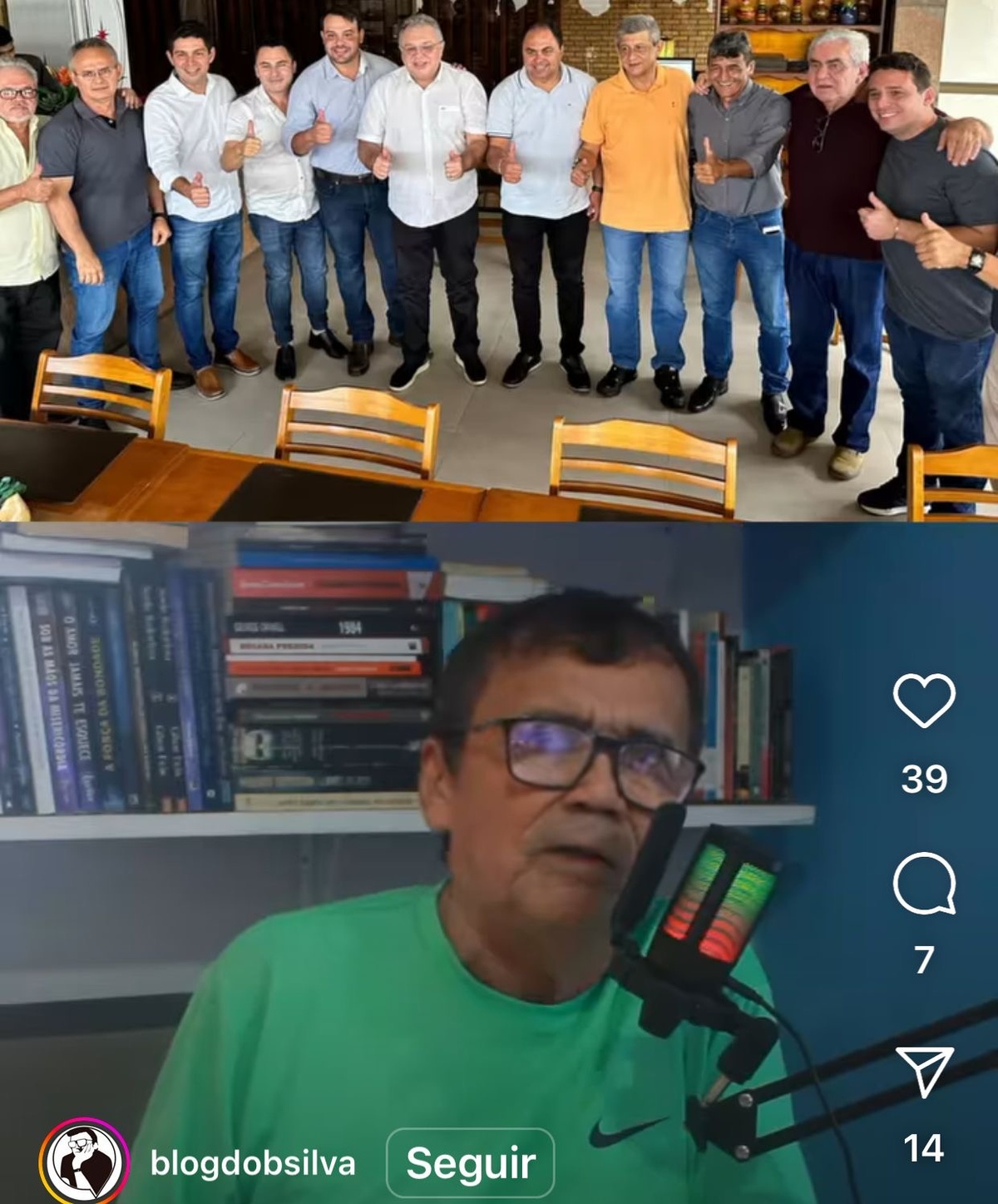 No alto os membros do Grupo Esperança. Abaixo B Silva