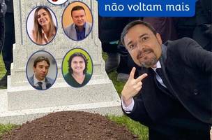 O cemitério das candidaturas com risco de morrer já está pronto…olha o coveiro aí ao lado (Foto: Reprodução)
