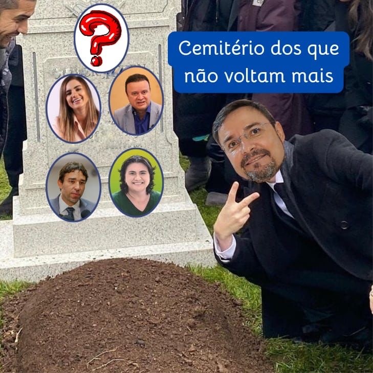 O cemitério de Fabio Novo está ampliando a clientela…já tem espaços aguardando Lucy e Luciano