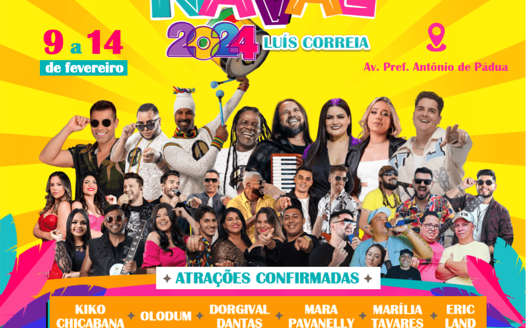 Programação de carnaval de Luís Correia