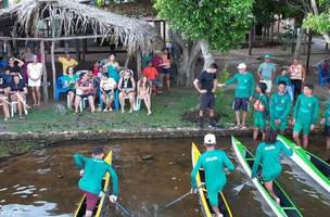 Projeto Iporanga, na Barragem do Bezerro, em José de Freitas - PI (Foto: Reprodução/Rede Clube)