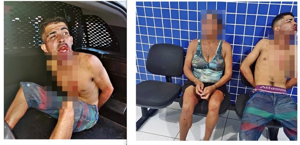 Suspeito juntamente da Mãe da Vítima