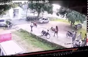 Vídeo do momento onde estudante é assassinado (Foto: Reprodução)