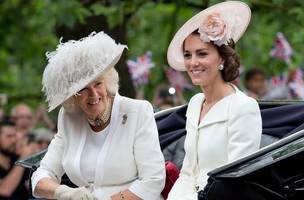 Camilla Parker e a princesa de Gales, Kate Middleton (Foto: Julian Parker/UK Press via Getty Images)