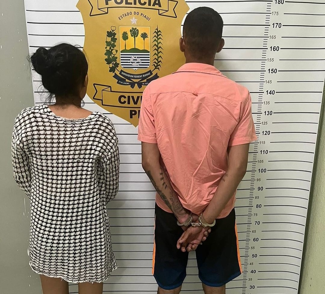 Casal suspeito de associação ao tráfico é preso em Buriti dos Lopes