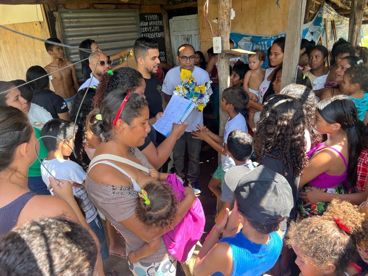 Distribuição de ovos na Comunidade Lindalma Soares
