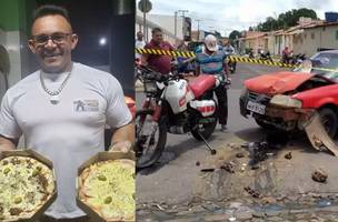 Dono de pizzaria morre em acidente entre moto e carro em Pedro II (Foto: Reprodução)