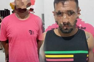 Dupla é presa após efetuar disparos de arma de fogo e realizar ameaças em via pública (Foto: Divulgação)