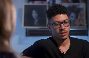 Gabriel Costa, filho de Gal Costa. (Foto: Reprodução/Tv Globo)