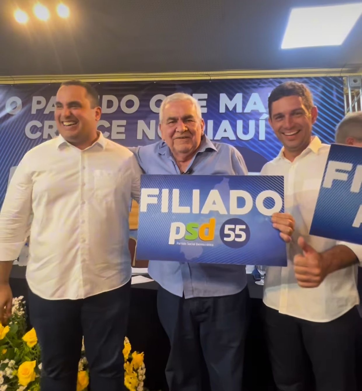 Georgiano filiando Zé Hamilton, grande adversário de Rafael, em Parnaíba