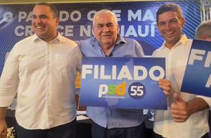 Georgiano filiando Zé Hamilton, grande adversário de Rafael, em Parnaíba (Foto: Reprodução)
