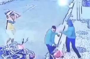Homem reage a tentativa de assalto e impede criminosos de roubarem sua moto (Foto: Reprodução)
