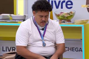 Lucas Buda após almoço do anjo sem o recado da esposa (Foto: Reprodução/Gshow)