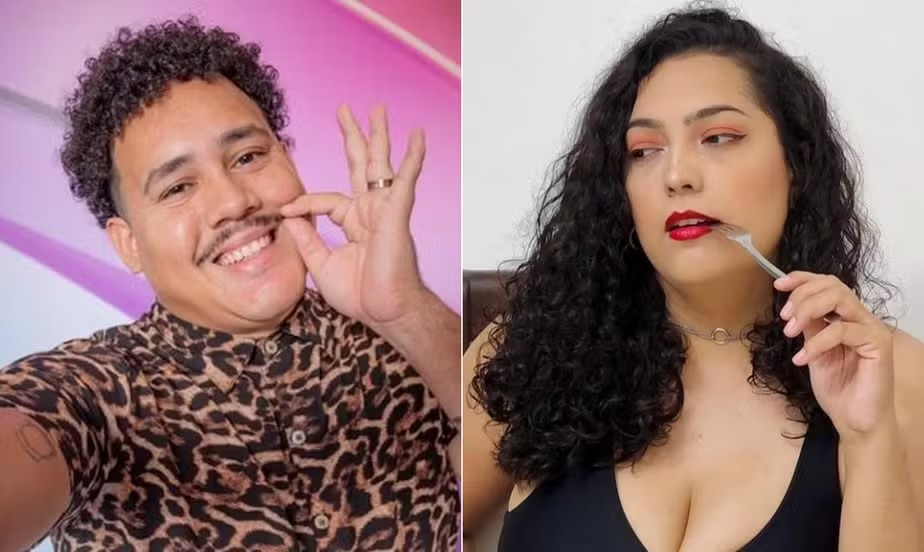 Lucas Buda e a agora ex, Camila