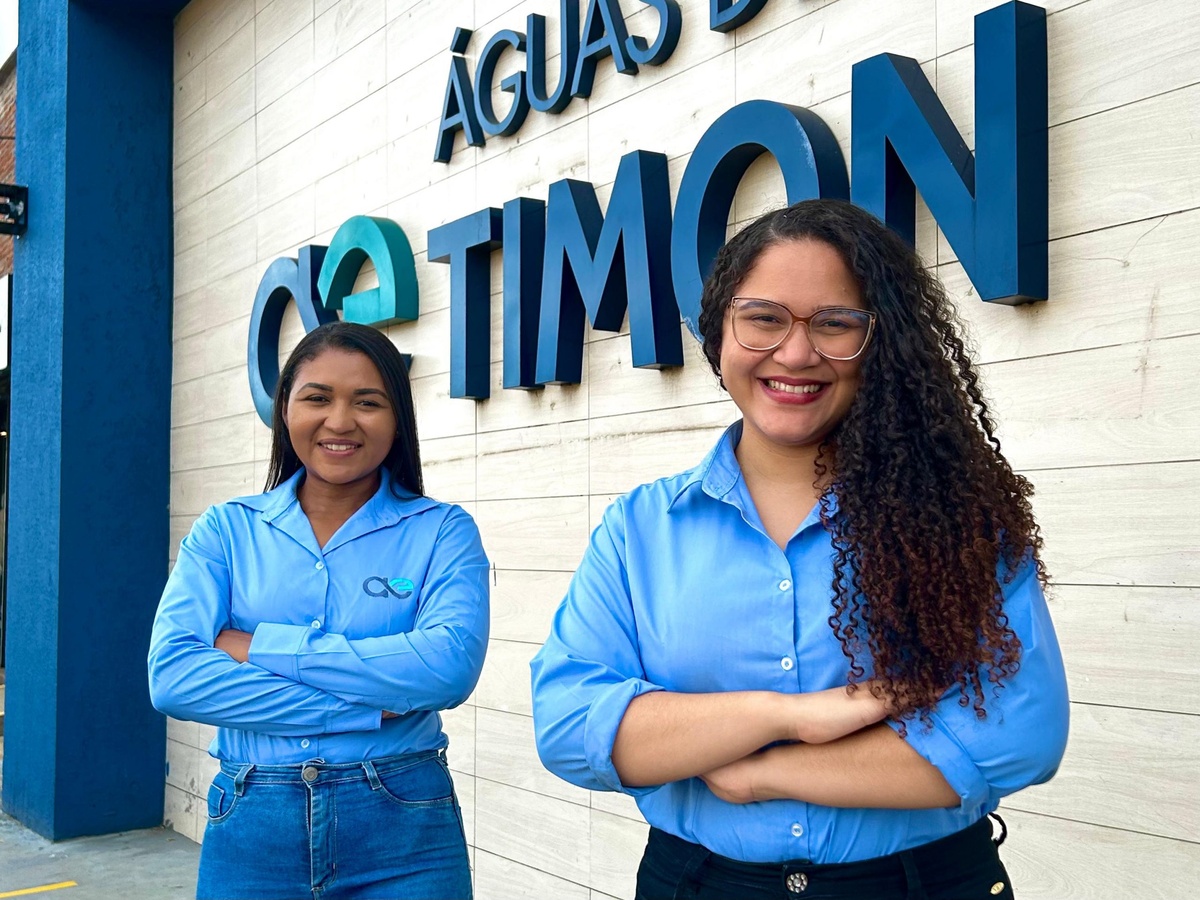 Magda Rios e Driele Santos, exemplos de mulheres que atuam no saneamento básico de Timon