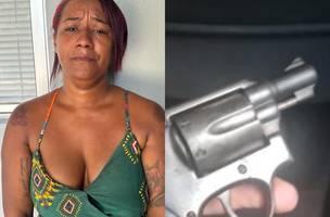 Namorada do suspeito estava com a arma do homicídio (Foto: Reprodução)