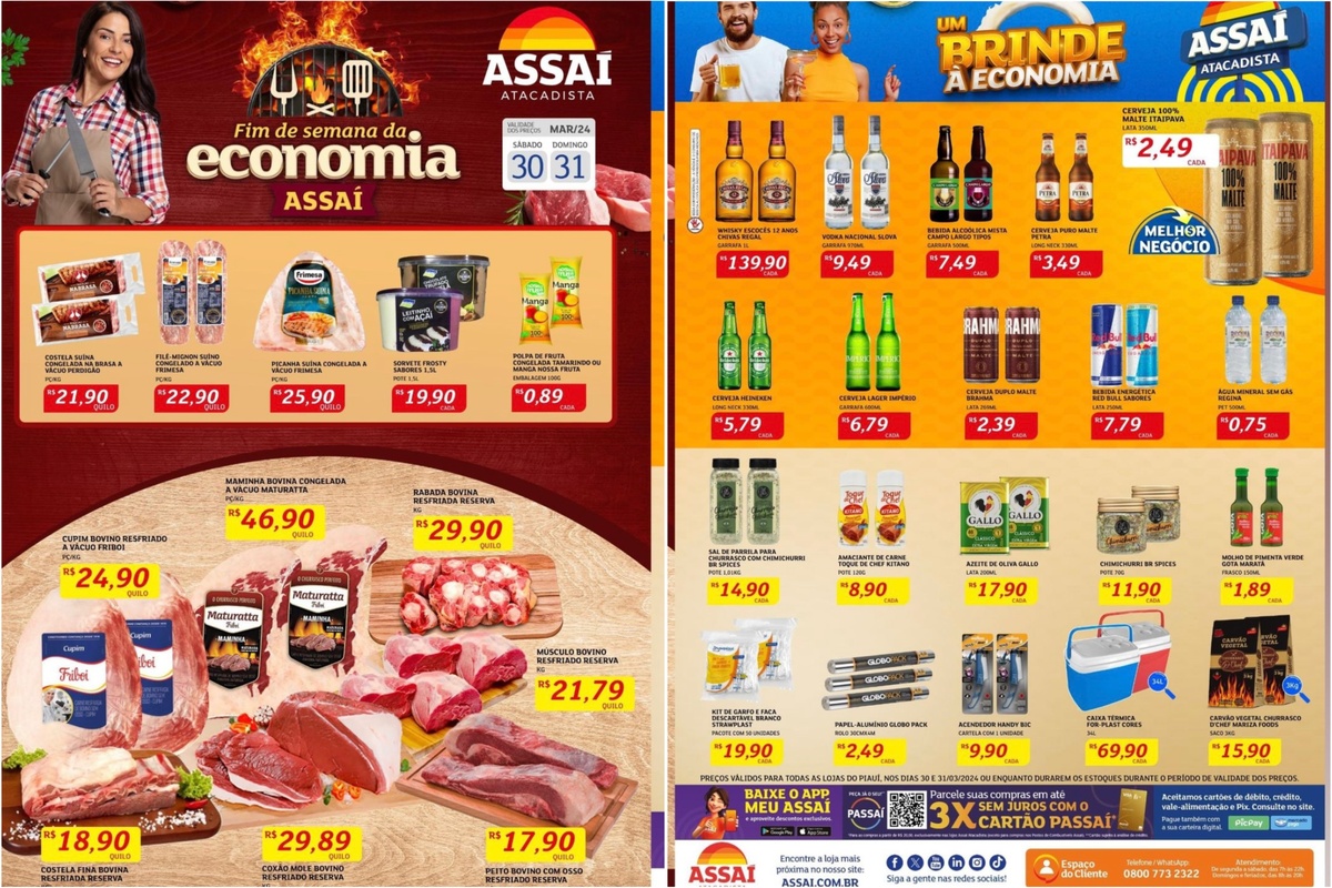 Ofertas do supermercado Assaí para o fim de semana de páscoa