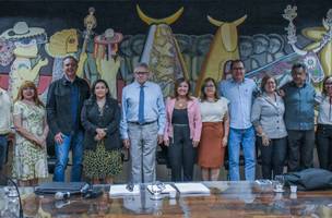 Reunião da Comissão de Acompanhamento e Monitoramento das Escolas Médicas (CAMEM) para a aprovação do curso (Foto: Divulgação)