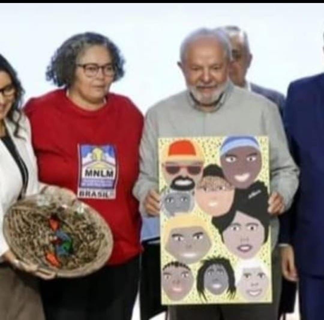 Anisia com seus padrinhos Janja e Lula vai disputar uma vaga na Câmara de Vereadores