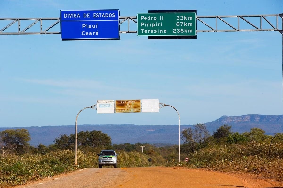 Divida de território entre Ceará e Piauí