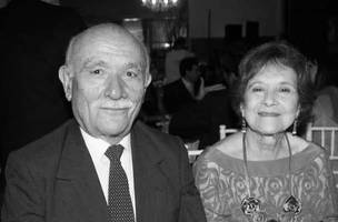 Dona Helena com o marido, Bona Medeiros, já falecido (Foto: Reprodução)