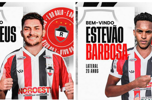 Dupla de laterais contratados pelo River-PI para o Campeonato Brasileiro, Serie D. (Foto: Reprodução/Instagram)