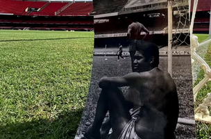 Homenagem do clube ao ex-jogador, Terto. (Foto: Reprodução/Divulgação)