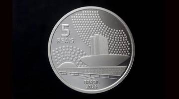Moeda comemorativa de $5 Reais (Foto: Banco Central)