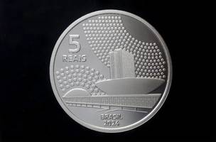 Moeda comemorativa de $5 Reais (Foto: Banco Central)