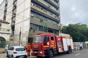 O prédio precisou ser evacuado (Foto: Reprodução)