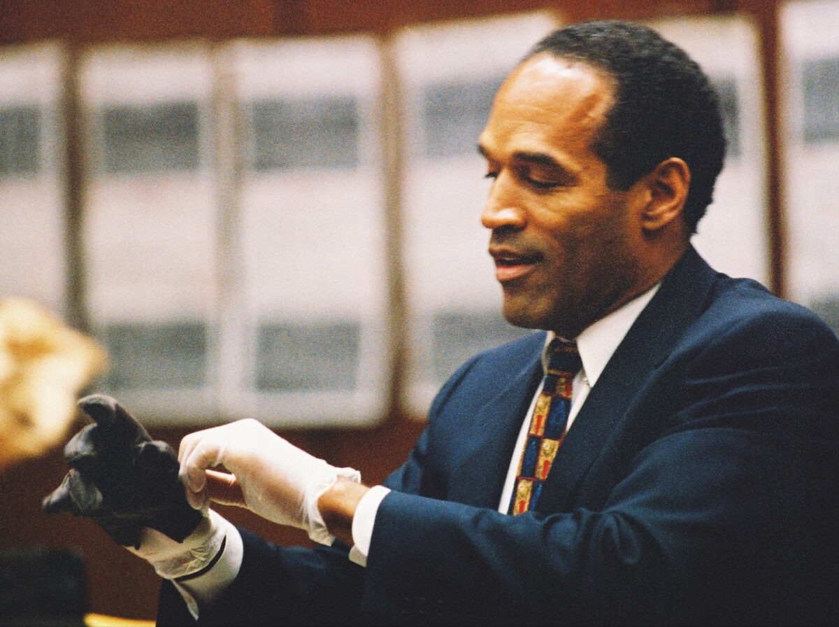 O.J durante polêmica judicial em 1994