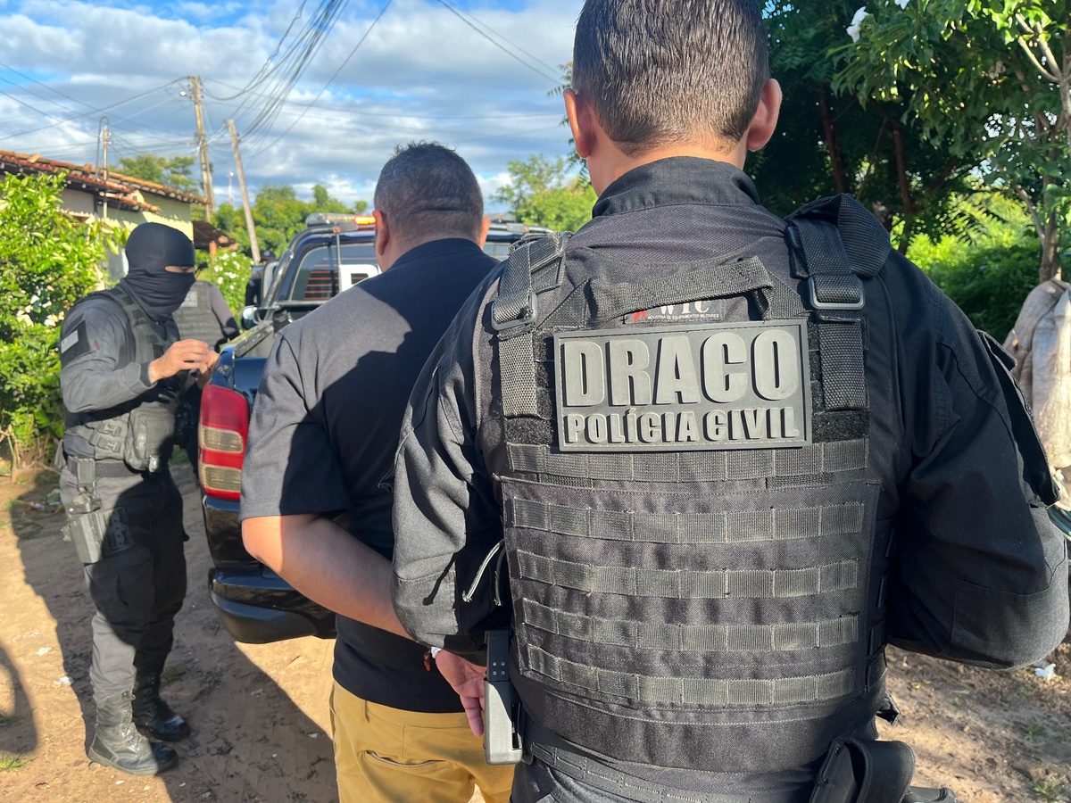 Operação do Draco prendeu sete pessoas com envolvimento em facção na cidade de Pedro II