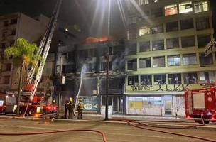 Pousada pega fogo e deixa 10 pessoas mortas em Porto Alegre (RS). (Foto: Reprodução/X @daianasantospoa)