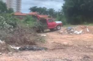 Quatro pessoas são pressas por descarte interligar de lixo em Teresina (Foto: Reprodução)