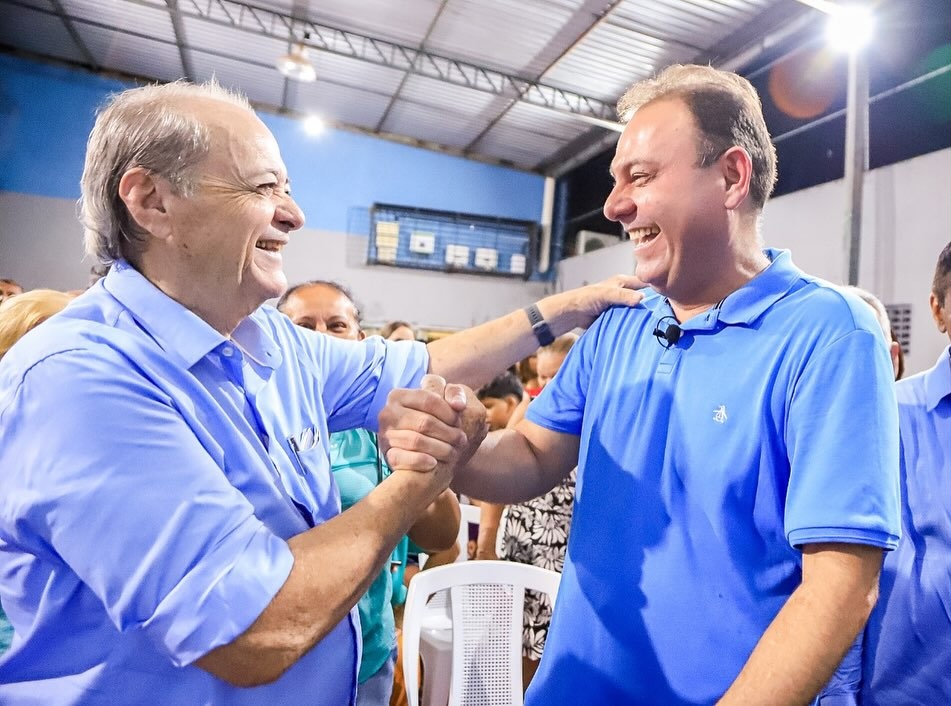 Silvio Mendes e o pré-candidato a vice, Jeová Alencar