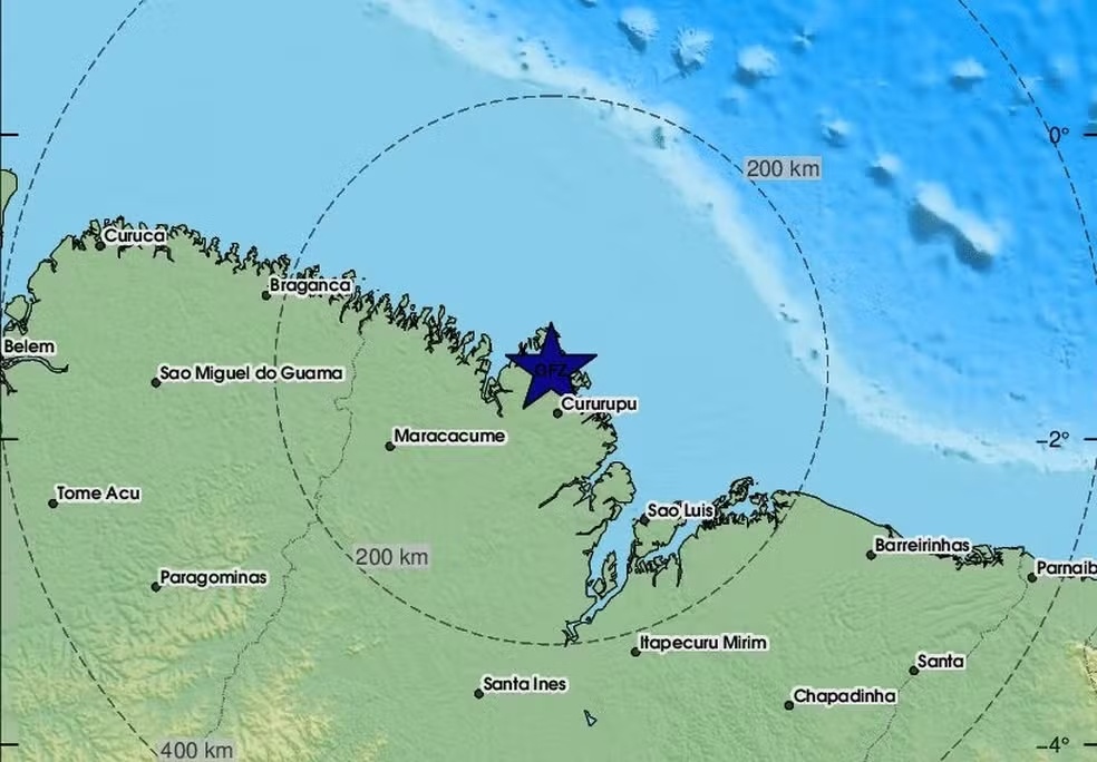 Tremor de terra foi registrado na noite dessa quinta-feira (4), no interior do Maranhão