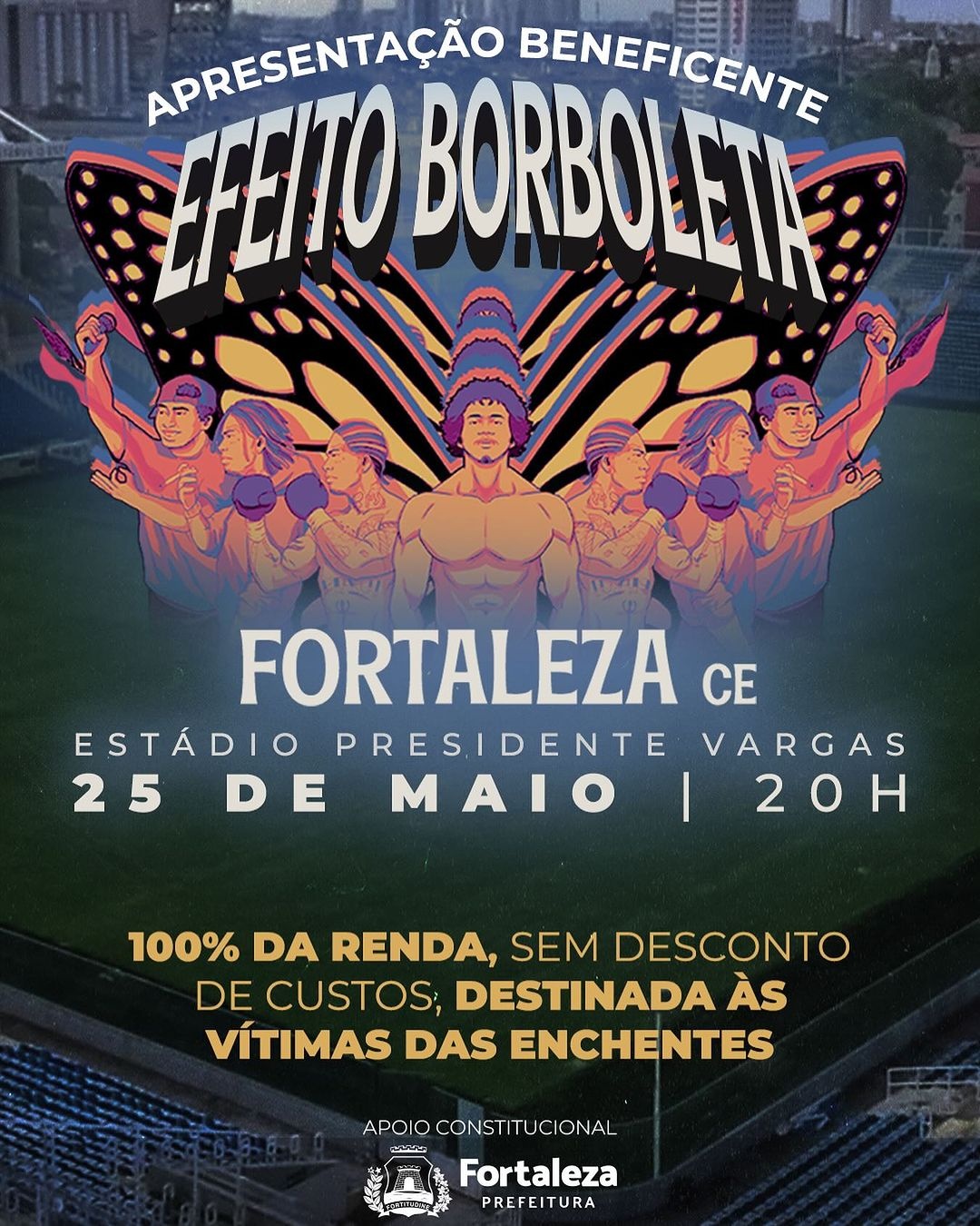 100% da renda será destinada as vítimas das enchentes no Rio Grande do Sul.