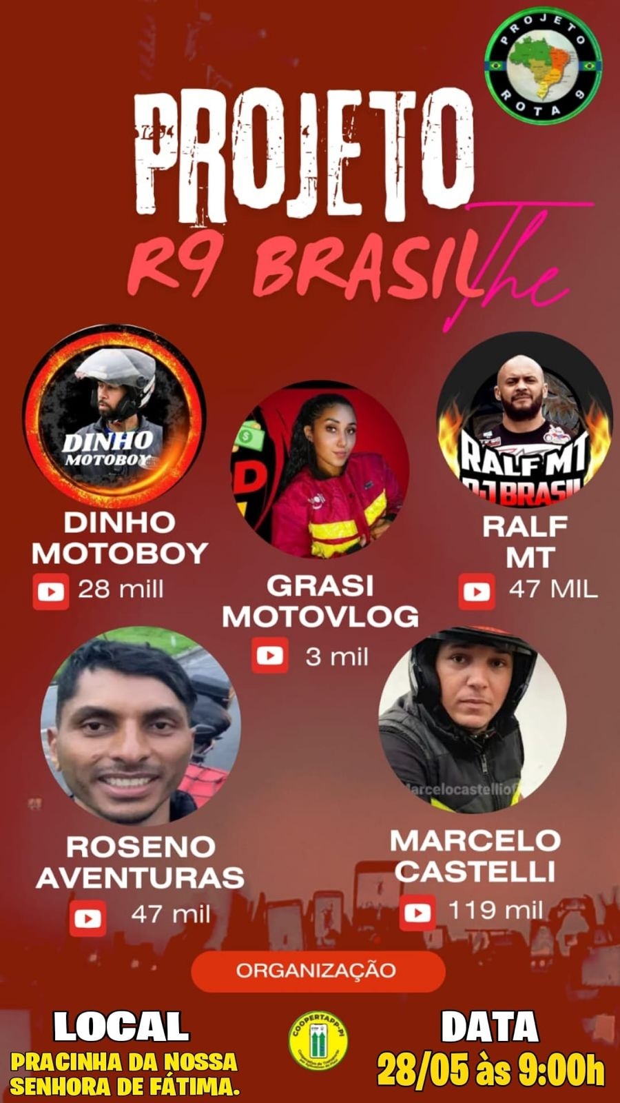 A proposta dos influenciadores é conhecer de perto a realidade que os trabalhadores enfrentam em cada cidade e região.
