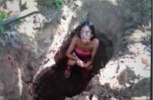 Adolescente é morta e enterrada em cova rasa por membros de facção em Teresina (Foto: Reprodução/Redes Sociais)