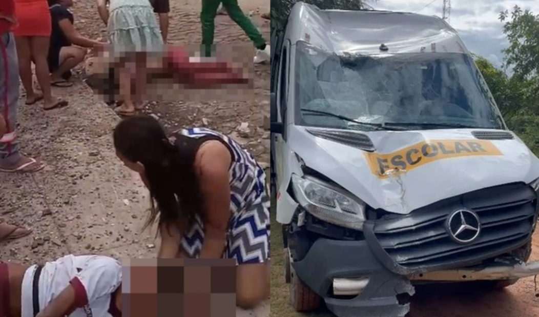 Ainda não se sabe o que levou a van a perder o controle.