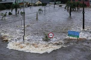 Alagamentos no SUl (Foto: Reprodução/Met Sul)