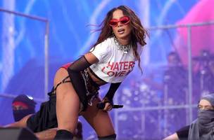 Anitta durante o festival Tecate Emblema 2024 na Cidade do México (Foto: Medio y Medias/Getty Images)