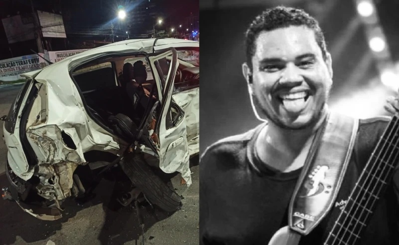 Baixista morreu de politraumatismo devido ao impacto da colisão entre os veículos
