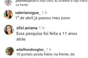 Contas supostamente falsas (Foto: Reprodução/Instagram)