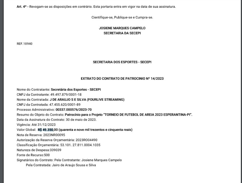Contrato de patrocínio