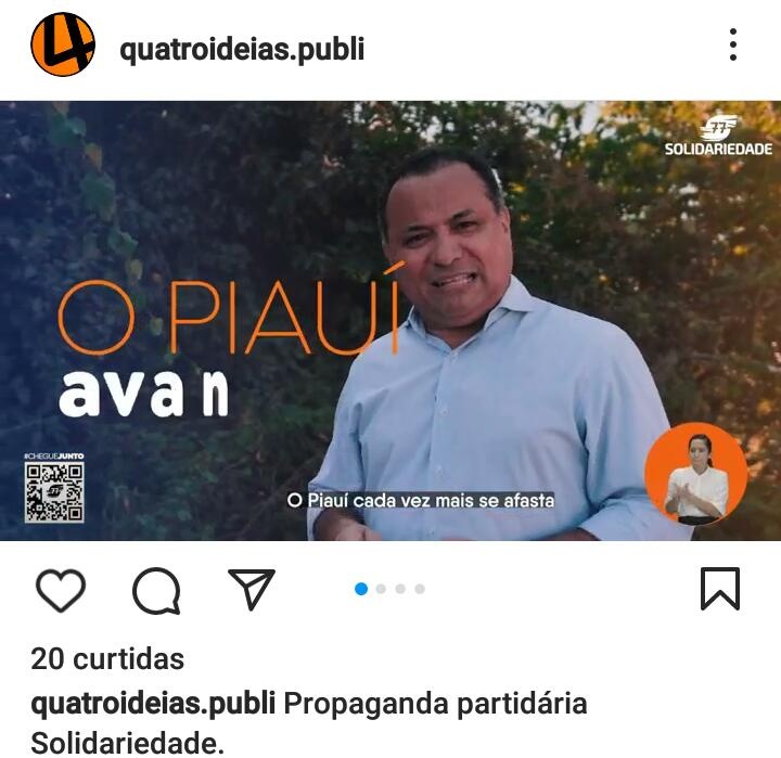 Empresa fazendo propaganda para o solidariedade