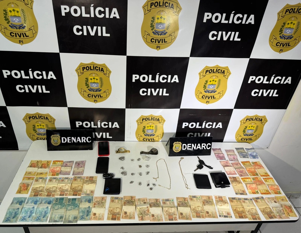 Material apreendido durante a operação